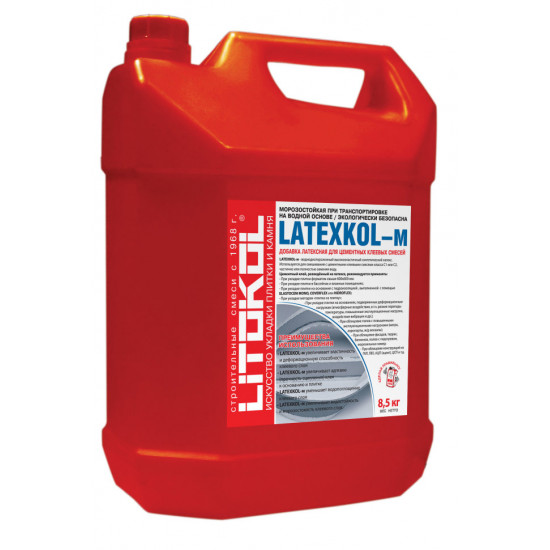 Латексная добавка Litokol Latexkol–м, белая (8.5 кг)