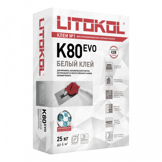 Litokol Litoflex К80, белый (25 кг)