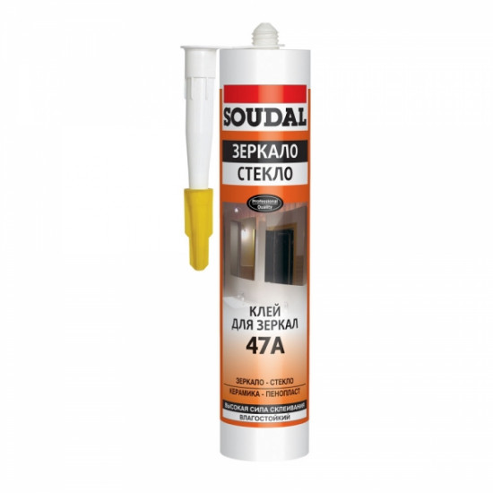 Клей SOUDAL каучуковый для зеркал 47А280 мл (15)