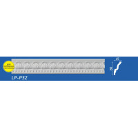 Плинтус потолочный LP-P32 45*80*2000 мм