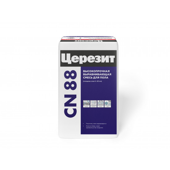 Высокопрочная выравнивающая смесь для пола Ceresit CN 88 (25 кг)