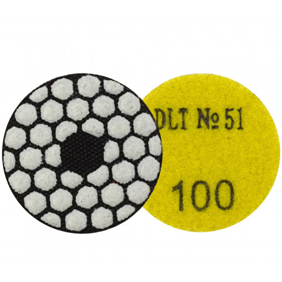 Алмазный гибкий шлифовальный круг для гравера DLT №51, #100, 50 мм