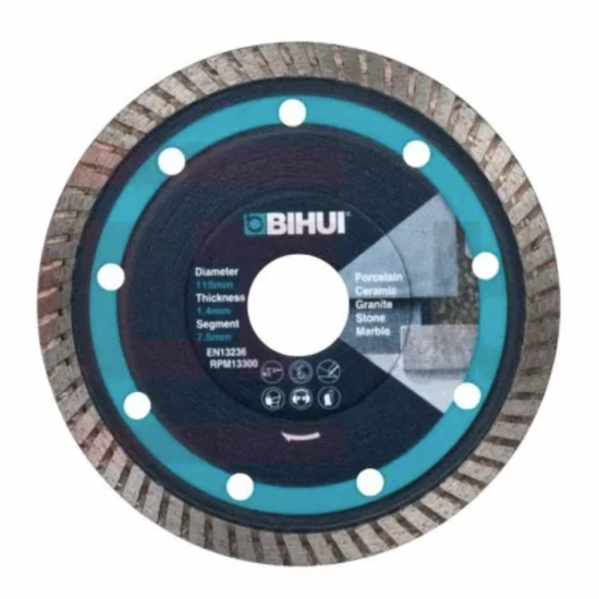 Алмазный диск BIHUI THIN TURBO, 115 мм