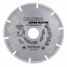Диск алмазный отрезной Super Master (125х22.23 мм) Hilberg 510125