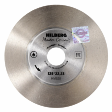 Диск алмазный отрезной Master Сeramic 125х25х22.23 мм, сплошной Hilberg HM520