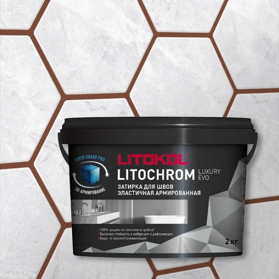 Затирка Litokol Litochrom Luxury Evo LLE.305 красный кирпич 2 кг