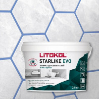 Затирка эпоксидная Litokol Starlike Evo S.330 Blu Avio 2.5 кг Затирка эпоксидная Litokol Starlike Evo S.330 Blu Avio 2.5 кг
