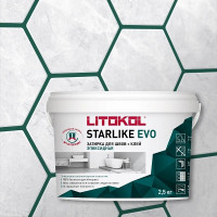 Затирка эпоксидная Litokol Starlike Evo S.430 Verde Pino 2.5 кг Затирка эпоксидная Litokol Starlike Evo S.430 Verde Pino 2.5 кг