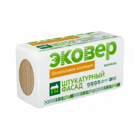 Утеплитель ЭКОВЕР ЭКОФАСАД ОПТИМА 1000х600х50 мм 8 шт.4.8 м2. 0.24 м3 (100 кг/м3)