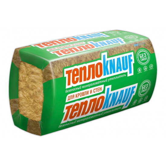 Утеплитель ТеплоКНАУФ для КОТТЕДЖА+ Термо Плита 037 (1230х610х100 мм), 6 м2, 0,6 м3