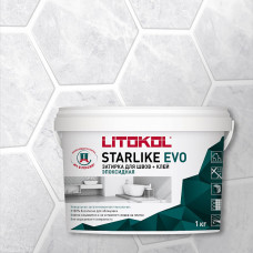 Затирка эпоксидная Litokol Starlike Evo S.100 абсолютно белый 1 кг Затирка эпоксидная Litokol Starlike Evo S.100 абсолютно белый 1 кг
