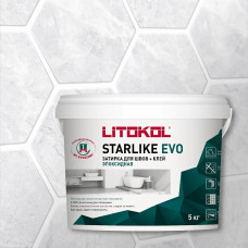 Затирка эпоксидная Litokol Starlike Evo S.100 абсолютно белый 5 кг