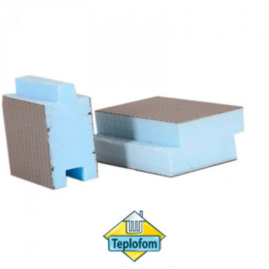 Теплоизоляционная панель Teplofom+ SP шип-паз двусторонняя (2500х600мм)