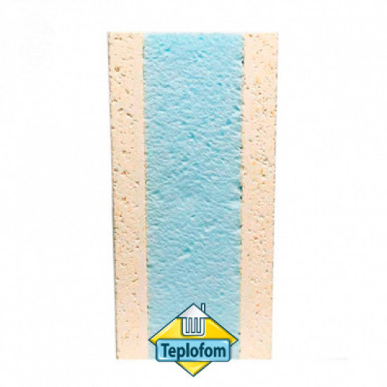 Сэндвич-панель Teplofom+ СМЛ+ XPS+ СМЛ (2400х600мм)
