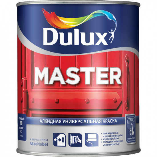 Универсальная алкидная Dulux MASTER 30 BW Белая полуматовая (1л)