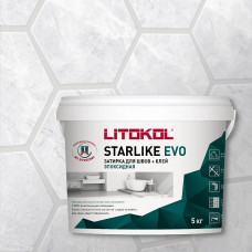 Затирка эпоксидная Litokol Starlike Evo S.102 белый лед 5 кг