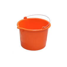 Ведро DECOR для красок и смесей 20л, ударопрочное, серия "PROFI" (оранжевый)