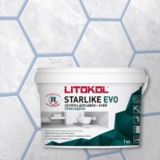 Затирка эпоксидная Litokol Starlike Evo S.310 пыльный синий 1 кг