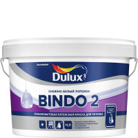 Краска латексная (4,5л) Dulux Bindo 2 Снежно-белый потолок