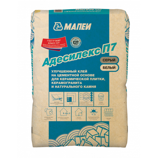ADESILEX P7 белый клей для плитки