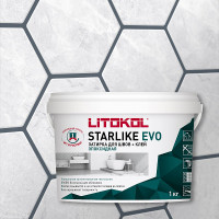 Затирка эпоксидная Litokol Starlike Evo S.130 серый бетон 1 кг