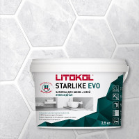 Затирка эпоксидная Litokol Starlike Evo S.100 абсолютно белый 2,5 кг